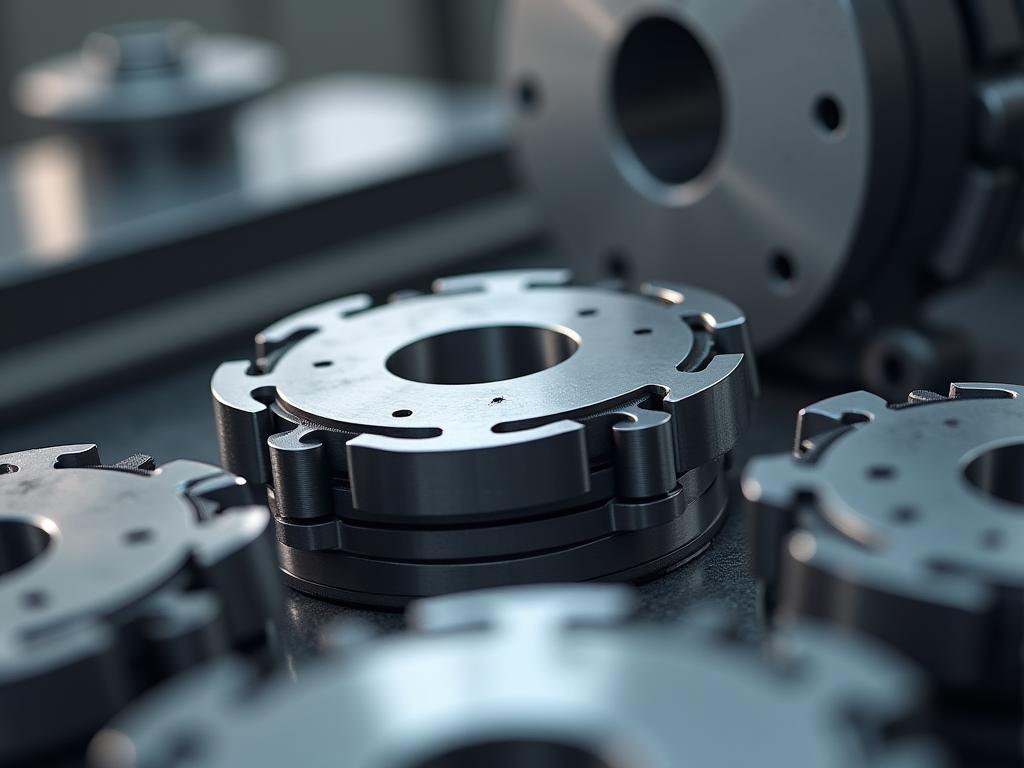 Composant métallique industriel usiné avec précision