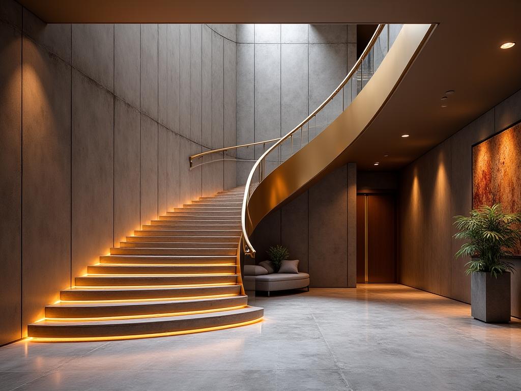 Escalier métallique architectural sur mesure