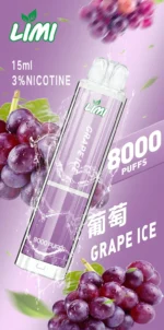 LIMI-8000口-發光拋棄式電子煙-混合莓果