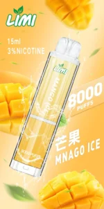 LIMI-8000口-發光拋棄式電子煙-芒果